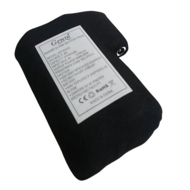 Zwarte doek gewikkeld 18650 li ion batterij pack 2S1P 7.4V 2000mAh 2200mAh 2600mAh 3500mAh batterij packs voor verwarmde handschoenen