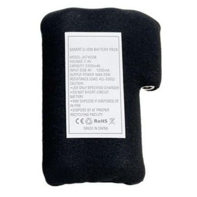 Zwarte doek gewikkeld 18650 li ion batterij pack 2S1P 7.4V 2000mAh 2200mAh 2600mAh 3500mAh batterij packs voor verwarmde handschoenen