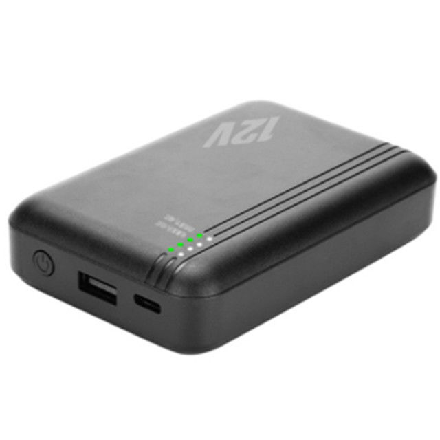 12V 10000mAh ventilatorbatterij DC voor koeljas ventilator USB voor mobiele telefoon