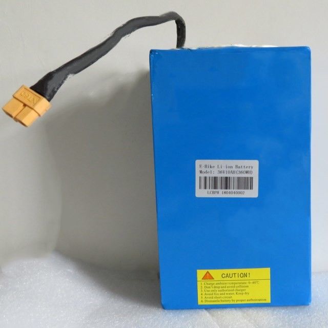 Op maat gemaakte 36 Volt Lithiumbatterijen Pack 10ah 36v 10s4p MSDS UN38.3 Voor Ebike