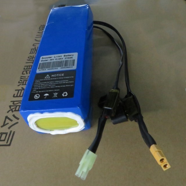 12v 18650 Batterijpak 2600mAh 36V 10.4Ah met XT60 voor E-scooter