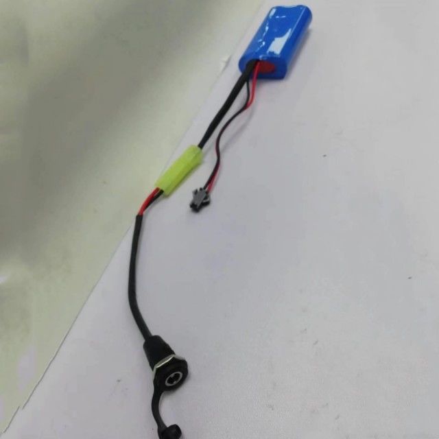 Custom 18650 Li-ion batterijpakket 2cellen in serie met vatconnector DC5521 Vrouwelijk