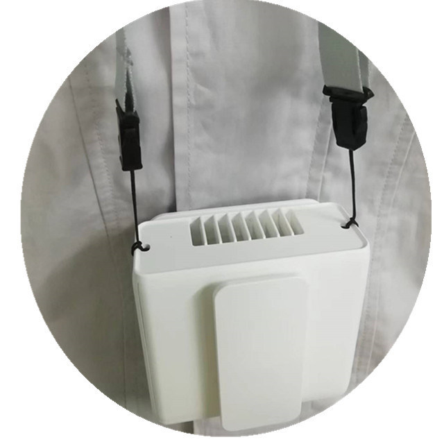Multifunctionele persoonlijke riemventilator, hangend aan de nek, tailleclipventilator, ingebouwde 5000mAh batterij, 5V USB draagbare draagbare ventilatoren