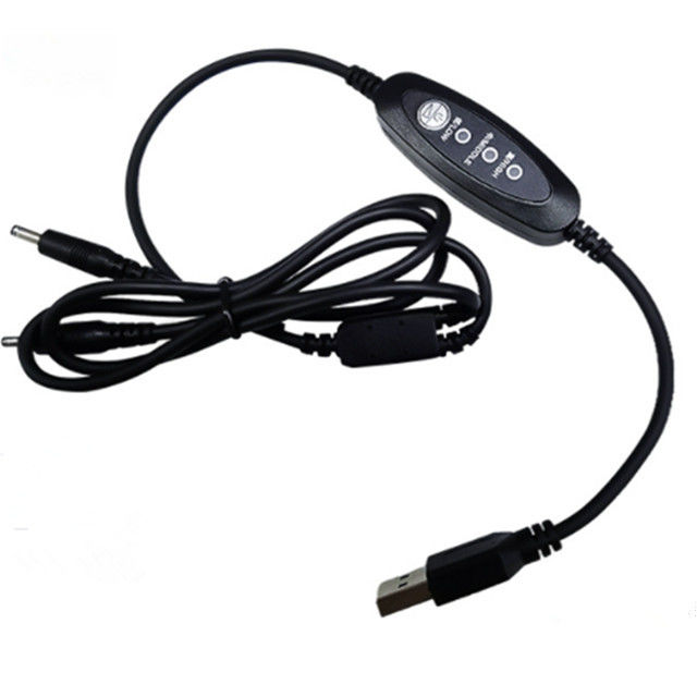 Laagspanning USB DC-kabel 13 cm USB-stroomschakelaarkabel met rechte hoek