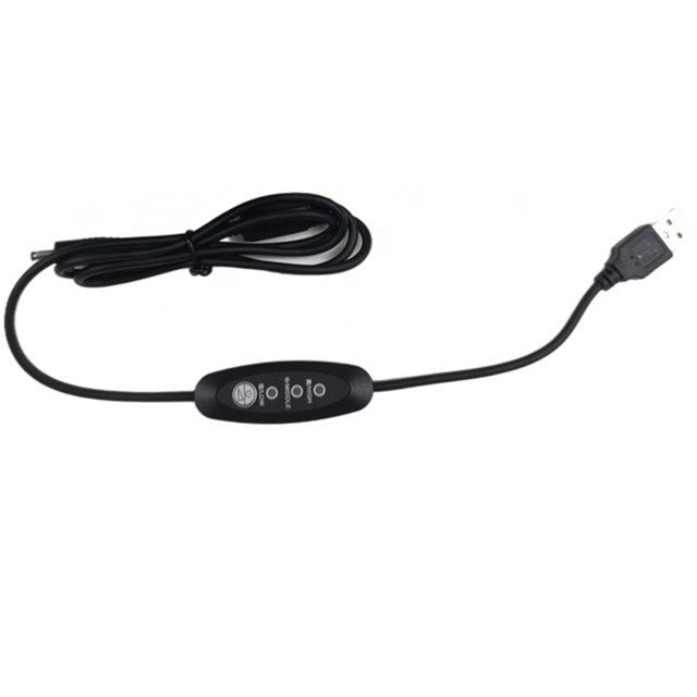 Laagspanning USB DC-kabel 13 cm USB-stroomschakelaarkabel met rechte hoek
