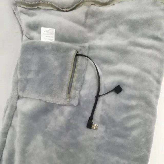 Laagspanningsverwarmde infrarooddeken 80 x 150 cm Veilig verwarmd laken met USB