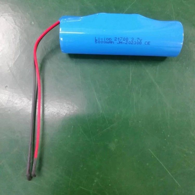 3.7V 5000mAh 21700 Pack met PCB en Leads 20 AWG voor elektronisch apparaat