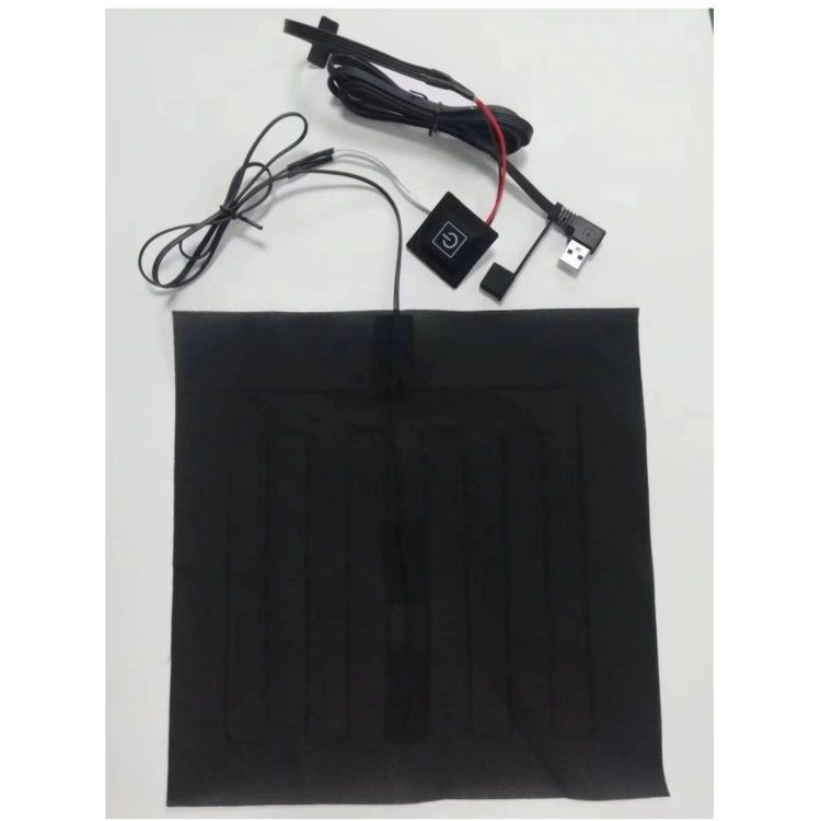 Op maat gemaakte kleding Verwarmingsplaten 24*24cm Voor verwarmd kussen 5V Met USB-buigkop
