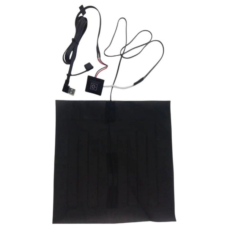 Op maat gemaakte kleding Verwarmingsplaten 24*24cm Voor verwarmd kussen 5V Met USB-buigkop