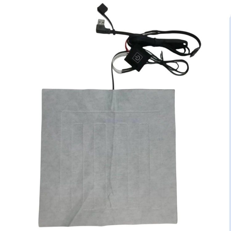 Op maat gemaakte kleding Verwarmingsplaten 24*24cm Voor verwarmd kussen 5V Met USB-buigkop