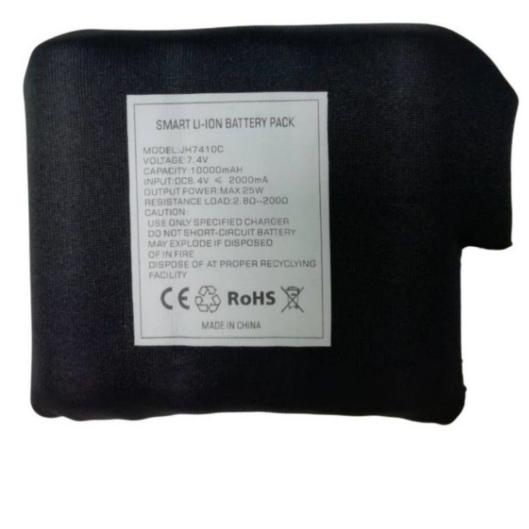 Zwarte duikkleding Verpakt 7.4 V 10000mah Batterij 21700 2S2P Voor verwarmde jas