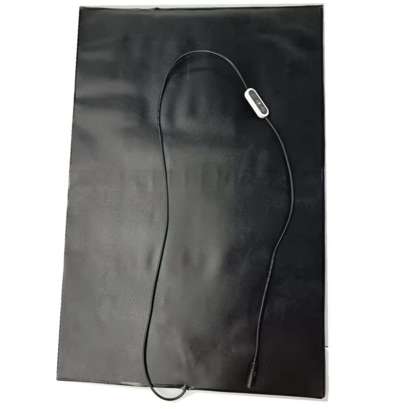 PVC-verwarmingsmat 12V verwarmingspad 60x40cm met temperatuurregelaar voor hond en kat