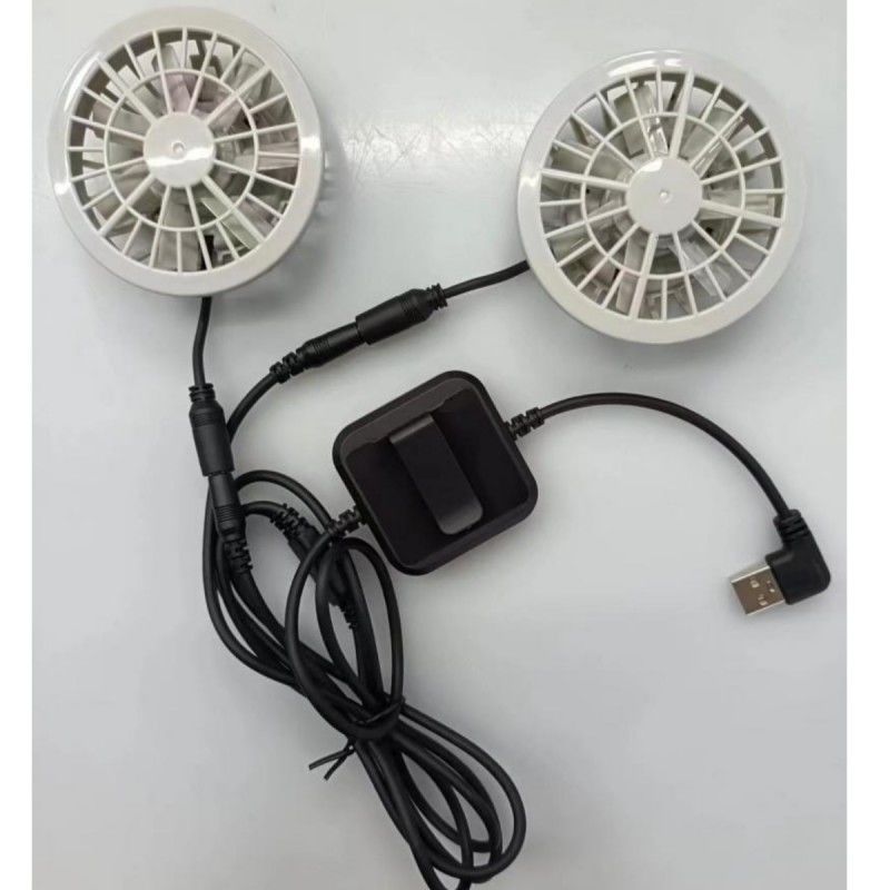 Japanse borstelloze motor airconditioning vest ventilator kleine twee ventilatoren in één lichtgewicht
