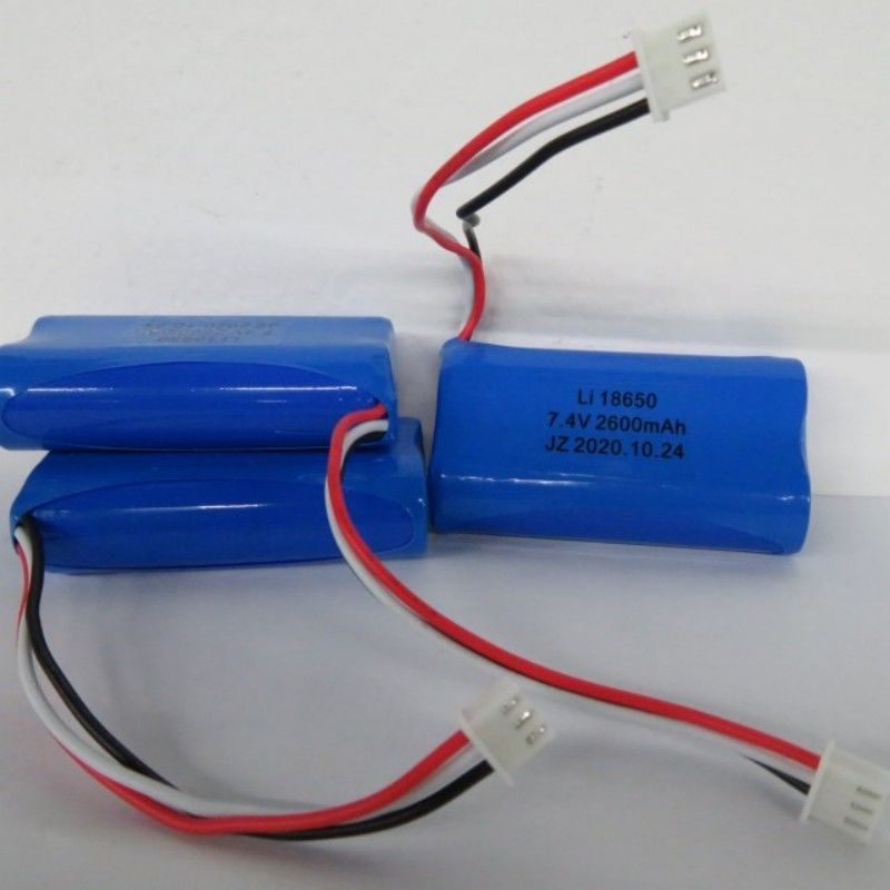 7.4V 2600mAh 18650 Cell Battery Pack met 3 leidingen en 3-pin contact voor Pos Machine