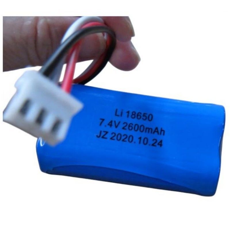 7.4V 2600mAh 18650 Cell Battery Pack met 3 leidingen en 3-pin contact voor Pos Machine