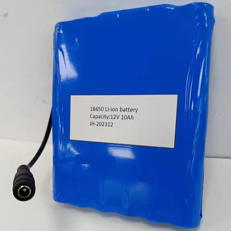 Platte batterij 12V 10Ah 18650 Lithiumbatterij 3s4p Met DC Vrouwelijke Plug Voor PVC Verwarming Pad