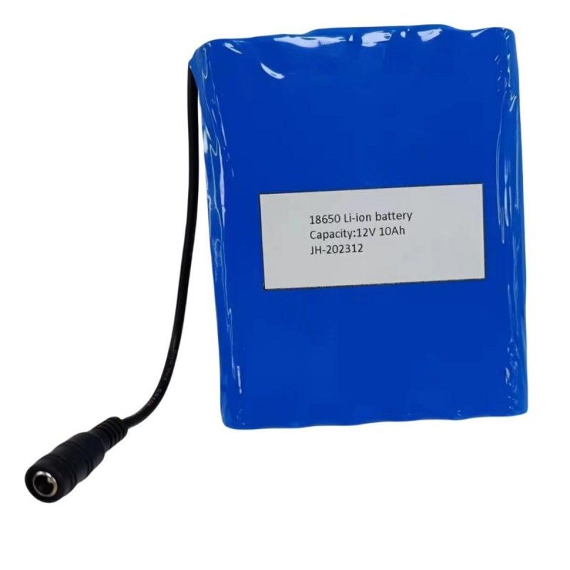 Platte batterij 12V 10Ah 18650 Lithiumbatterij 3s4p Met DC Vrouwelijke Plug Voor PVC Verwarming Pad