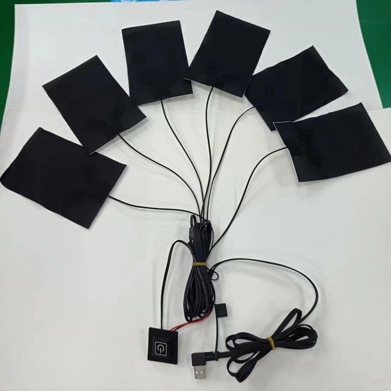 6 in 1 Kleding Verwarmingsplaten 10x15 cm Kabellengte 1M Maximale temperatuur 50 graden