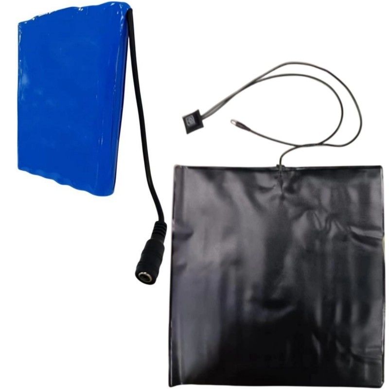 Warm voedsel leveren PVC-verwarmingspad 12V 10Ah op batterij aangedreven verwarmingspads maat 30x30cm