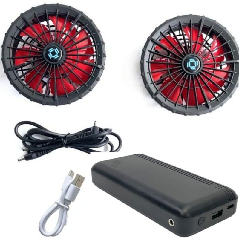 12v batterij jas koeling ventilator set vol tempo 12 uur werken voor koeling jas vest