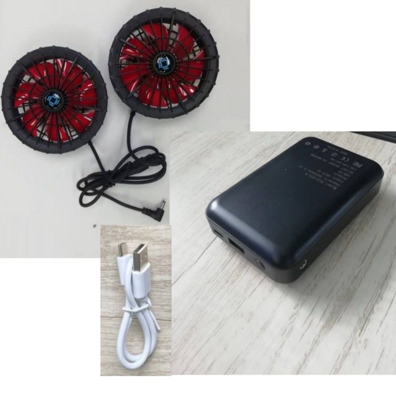 Werkkleding jas koeling ventilator batterij set 12V 10000mAh Met Chinese borstelloze motor