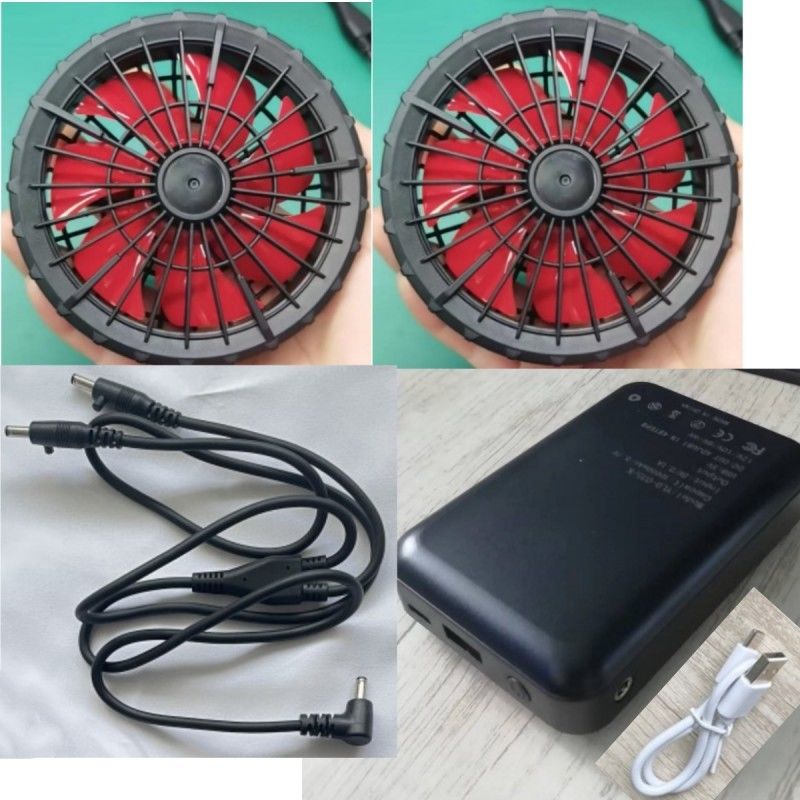 Werkkleding jas koeling ventilator batterij set 12V 10000mAh Met Chinese borstelloze motor