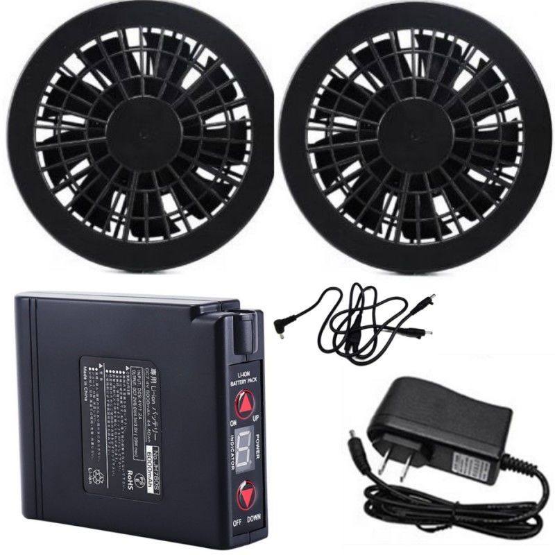 7.2V Jacket Cooling Fan Battery Set 4400mAh Met Charger Voor Zomer Werkkleding