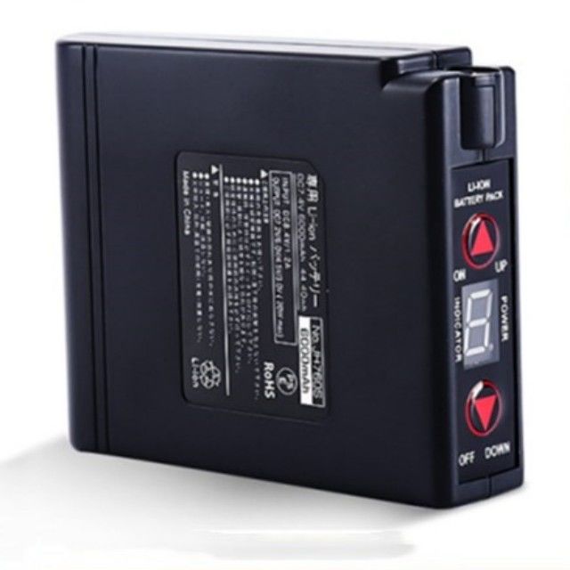 KC 7.4V 5200mAh Verwarmde kleding Batterij Fan Jacket Batterij Met ON/OFF Schakelaar Op- en Afstemming