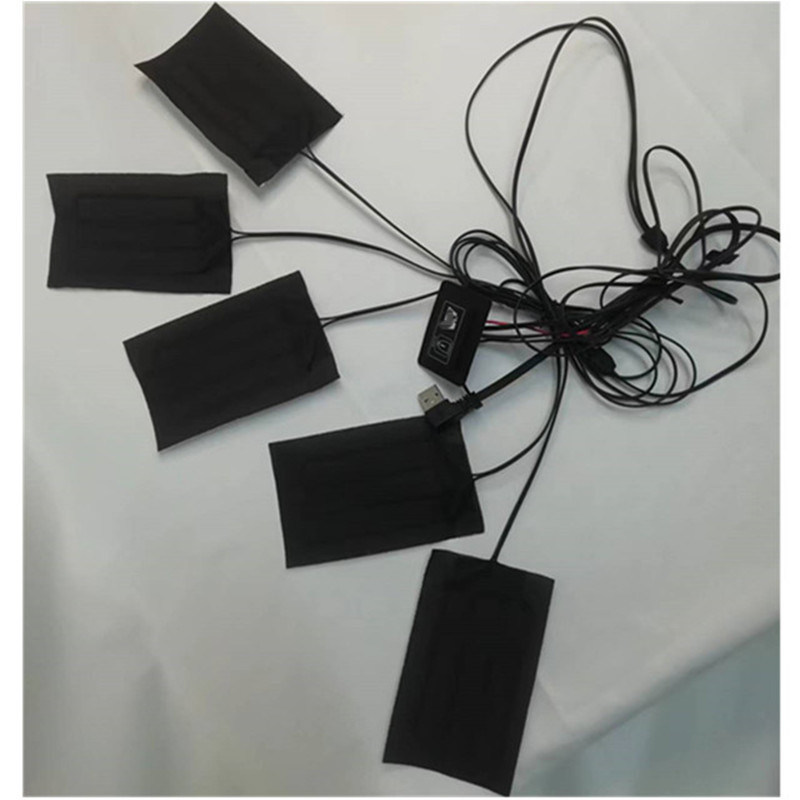Deken Kleding Verwarming Pads 5pcs elk 7x11cm 5 In One 5V USB Heat Pad Voor Vest