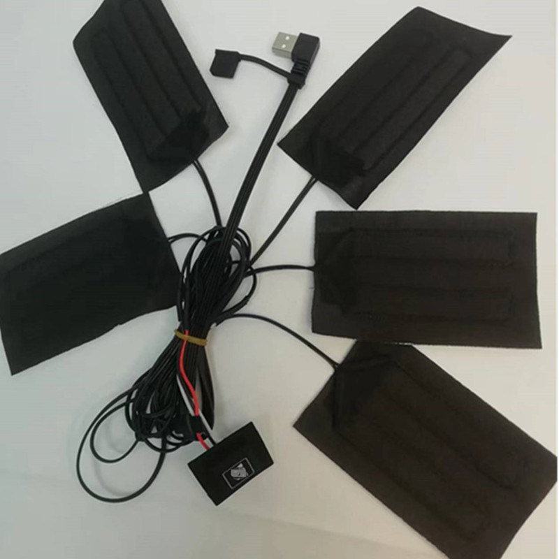 Deken Kleding Verwarming Pads 5pcs elk 7x11cm 5 In One 5V USB Heat Pad Voor Vest