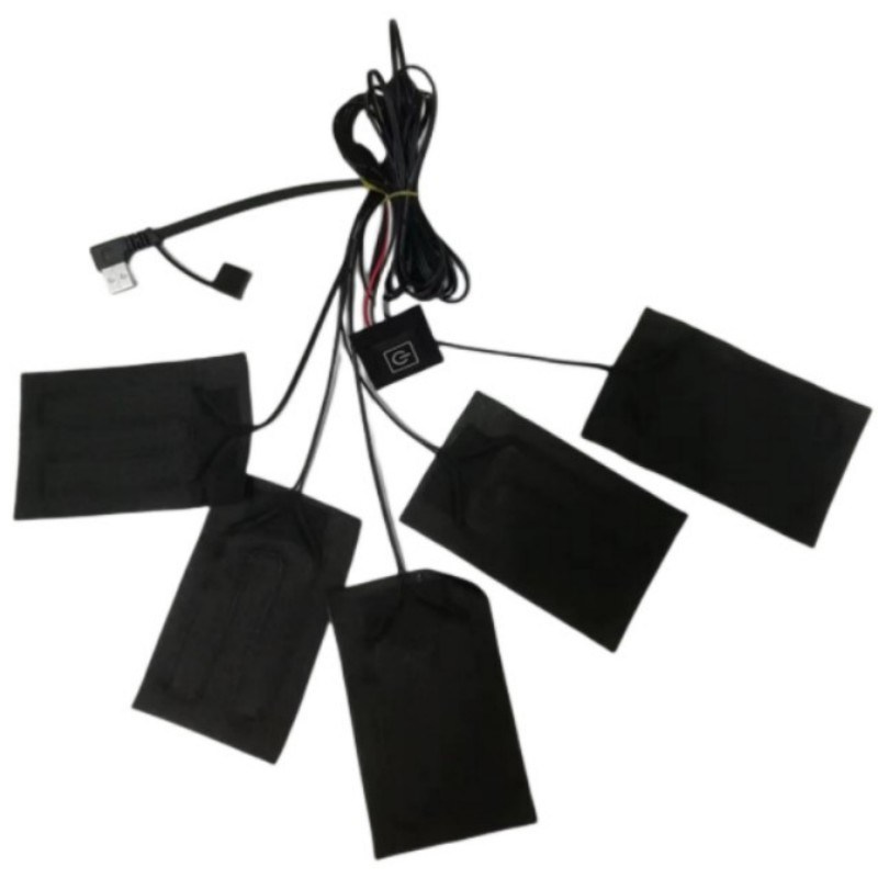 Deken Kleding Verwarming Pads 5pcs elk 7x11cm 5 In One 5V USB Heat Pad Voor Vest
