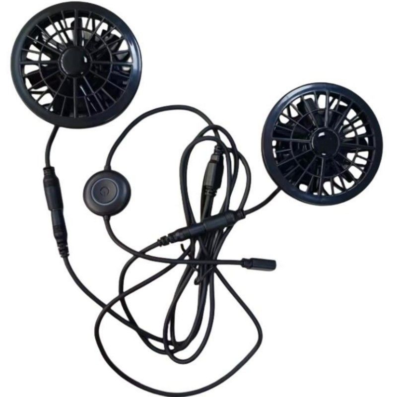 Broek ventilator 2pcs Kleine koelventilator 5V Met Type-C stekker