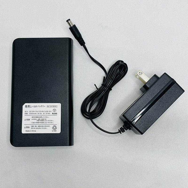 Batterij Powerbanks DC 4 Level Uitgangsspanning 18V 15V 12V 9V Voor zomerjas ventilator