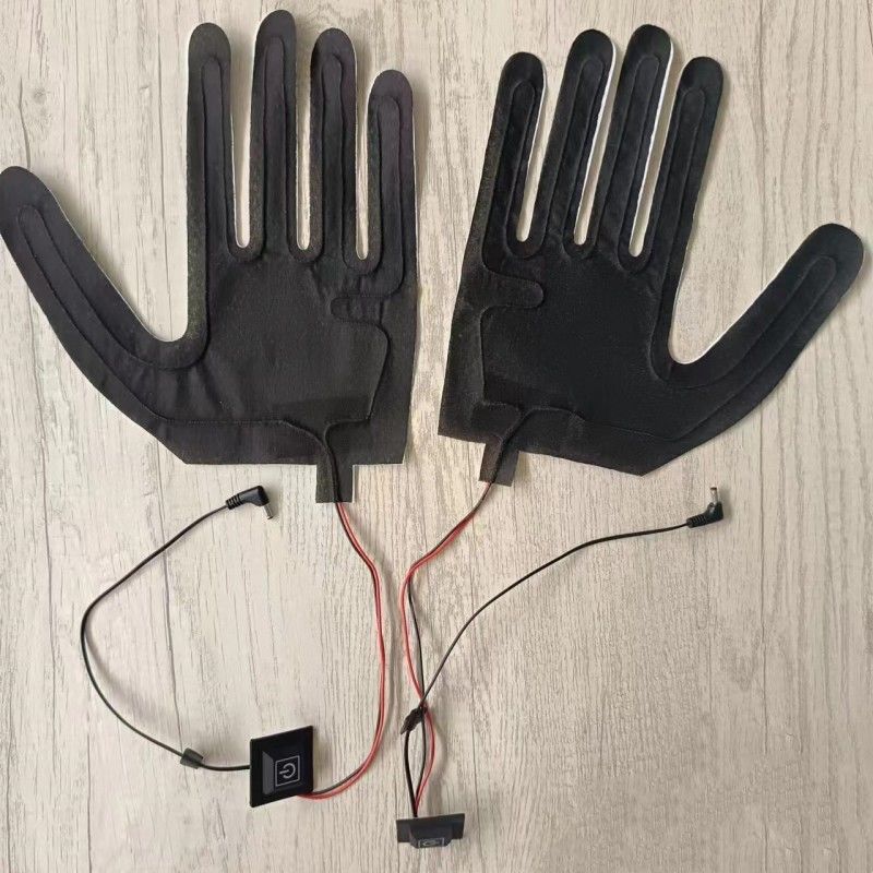 Op maat gemaakte 7,4 V verwarmingspad voor handschoenen met DC 3,5x1,35 mm stekker