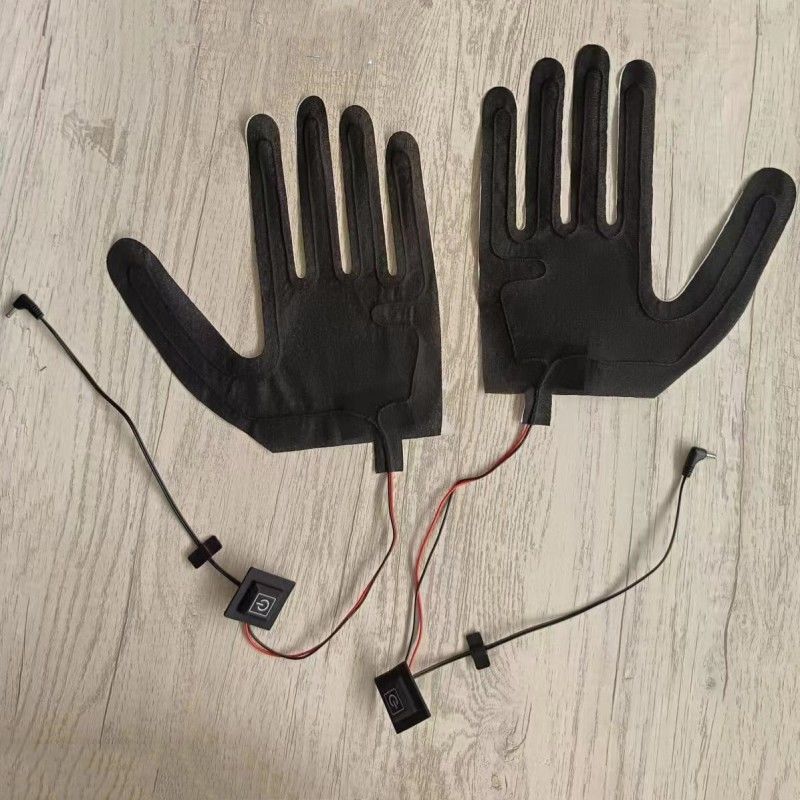 Op maat gemaakte 7,4 V verwarmingspad voor handschoenen met DC 3,5x1,35 mm stekker