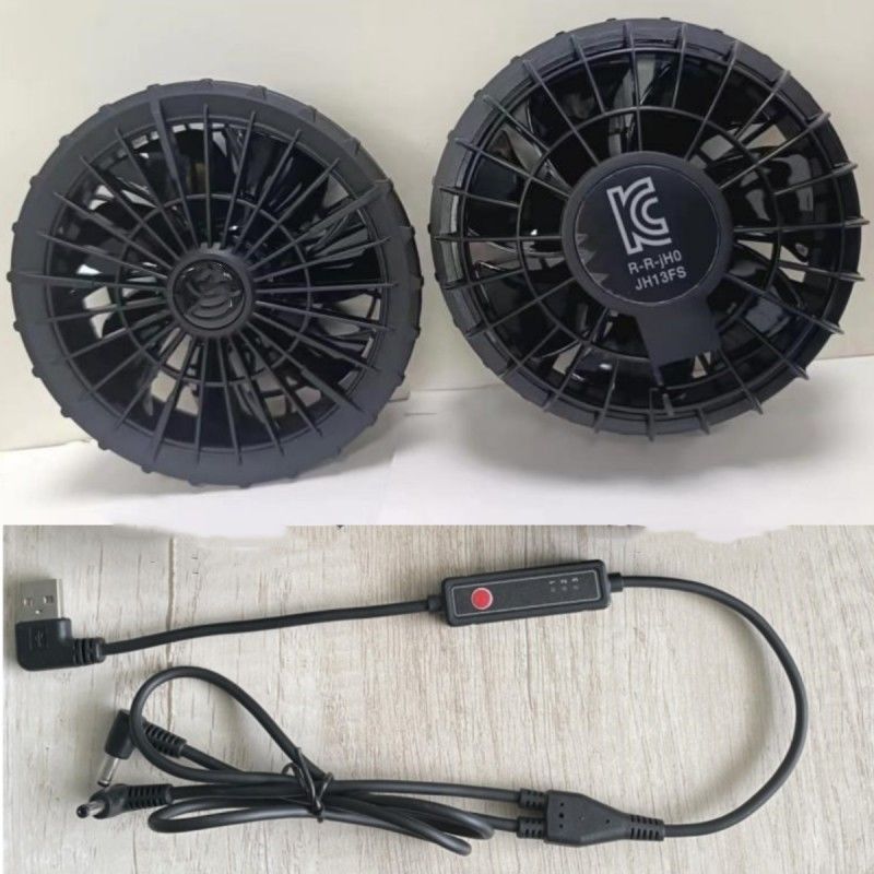 Buitendiameter 105mm 7 Rotary Vane Jacket Koelventilator voor kleding buiten