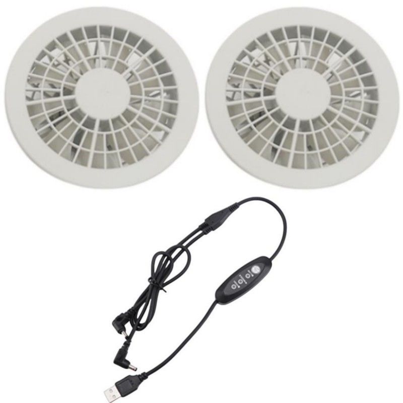 Drie-niveaus snelheid jas koelventilator 2 stuk ventilator voor zomer werkende mannen pakken