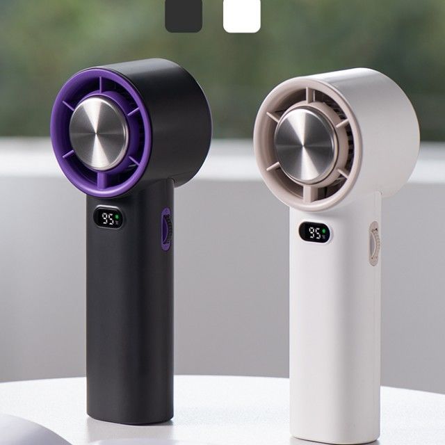 Stepsloze snelheidsregeling IJskoudventilator 13000 RPM Bladeless Portable Handheld Fan 3600mAh