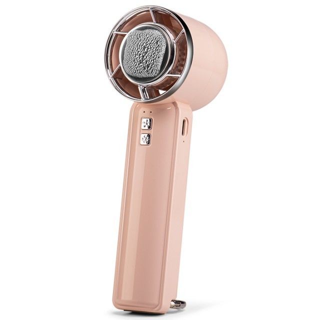 Kleine halfgeleiderkoelventilator Vijfniveaus Sterke wind IJskoudventilator Bladeless Mini Handheld Ventilator met ijskoeler