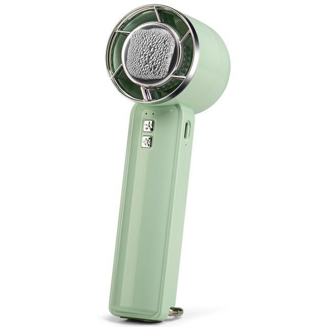 Kleine halfgeleiderkoelventilator Vijfniveaus Sterke wind IJskoudventilator Bladeless Mini Handheld Ventilator met ijskoeler