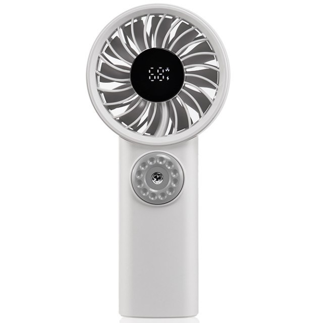 LED-digitaal scherm op batterij bediend Handheld Fan Hang Neck Fan Elektrische ventilatoren Handheld vouwbaar voor reizen