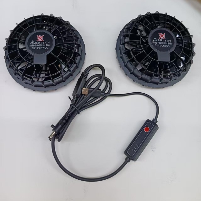 5V Luchtkoelventilator 2 stuks Binnen Shirt Ventilator Voor Werknemers Buiten Met Type C Plug