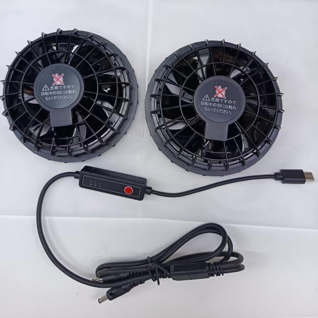 5V Luchtkoelventilator 2 stuks Binnen Shirt Ventilator Voor Werknemers Buiten Met Type C Plug