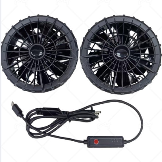 5V Luchtkoelventilator 2 stuks Binnen Shirt Ventilator Voor Werknemers Buiten Met Type C Plug
