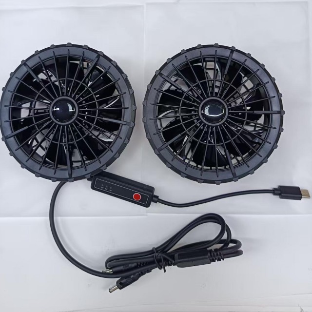 5V Luchtkoelventilator 2 stuks Binnen Shirt Ventilator Voor Werknemers Buiten Met Type C Plug