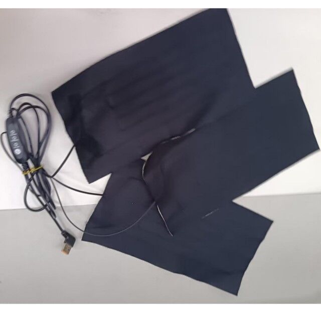 Persoonlijke verwarmingspad 30X15cm 3pads in één 12V kledingverwarmer met USB-switchcontroller voor verwarming stoel