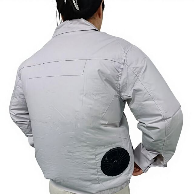 Zomer Workwear Fan Jacket 100% Katoen Lange Mouw Jas Fan Met Power Bank 10000mAh Voor Lasser
