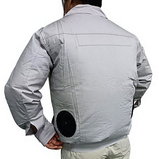 Zomer Workwear Fan Jacket 100% Katoen Lange Mouw Jas Fan Met Power Bank 10000mAh Voor Lasser