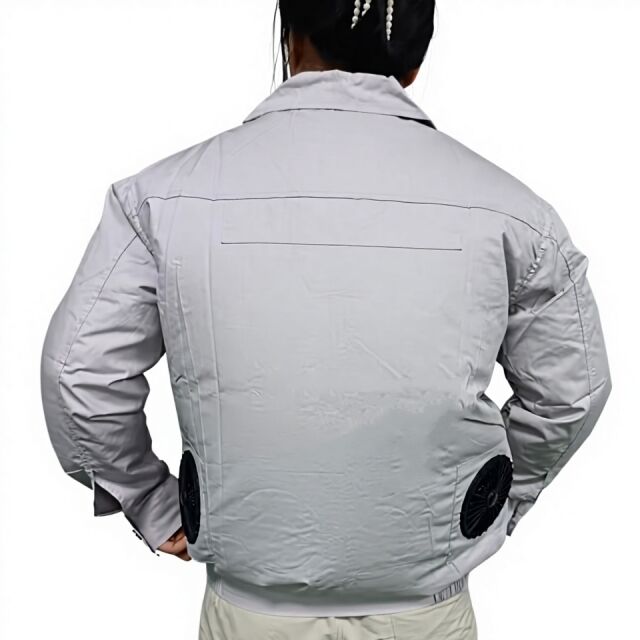 Zomer Workwear Fan Jacket 100% Katoen Lange Mouw Jas Fan Met Power Bank 10000mAh Voor Lasser