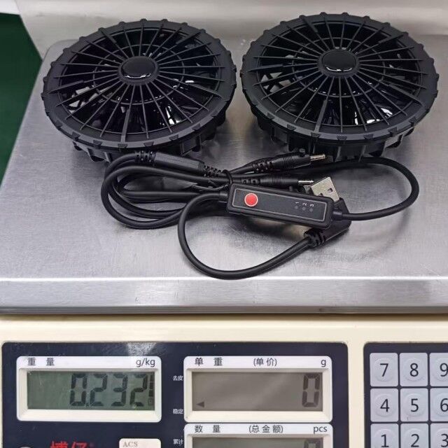 Zomerkoeling Bovenkleding Ventilator met 3 snelheden voor Jas Koelventilator Super Dun 34mm